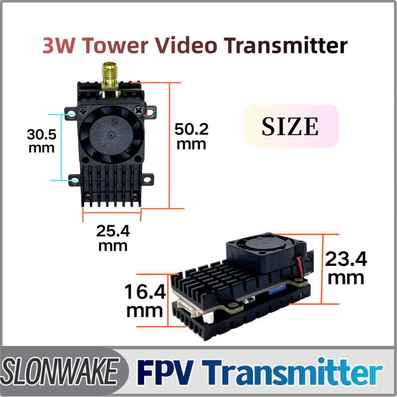 - Remote Control (Rc) Drone - SLONWAKE 5.8G 3000mW Simulation VTX FPV