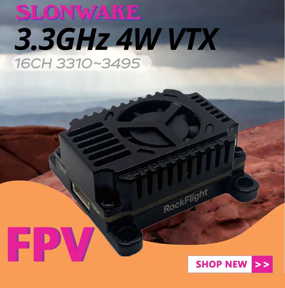 SLONWAKE FPV 3.3G 16CH 4000mW  - огляд і ціна - Remote Control (Rc) Drone