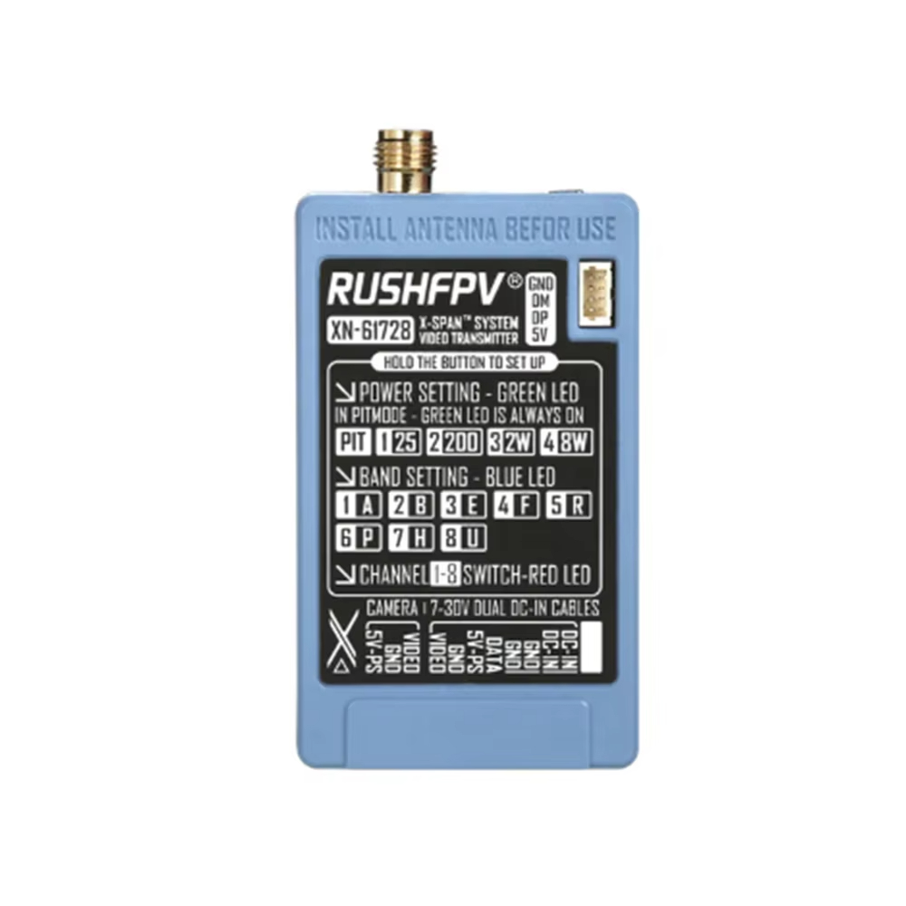 RUSHFPV 6.1‑7.2G 8W X61728 VTX - огляд і ціна - Remote Control (Rc) Drone