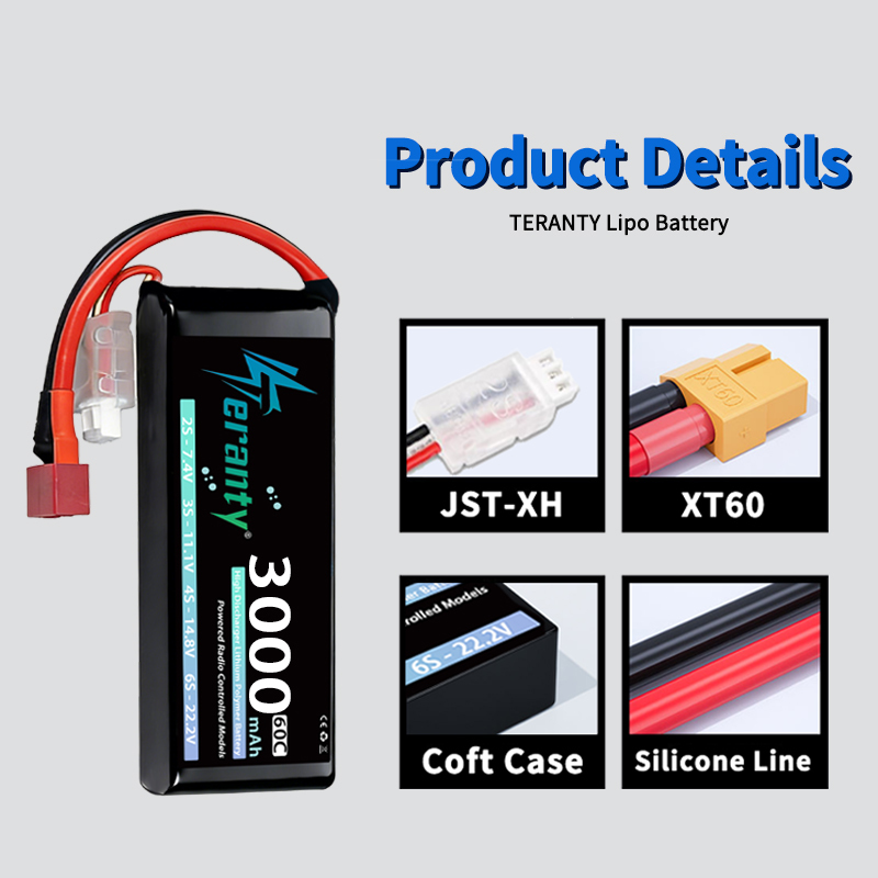 TERANTY 2S 3000mAh Lipo Batter - огляд і ціна Drone Lipo Battery