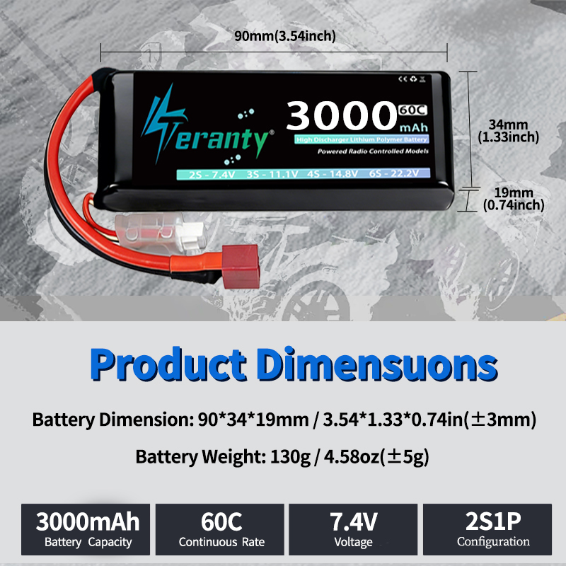 TERANTY 2S 3000mAh Lipo Batter - огляд і ціна Drone Lipo Battery