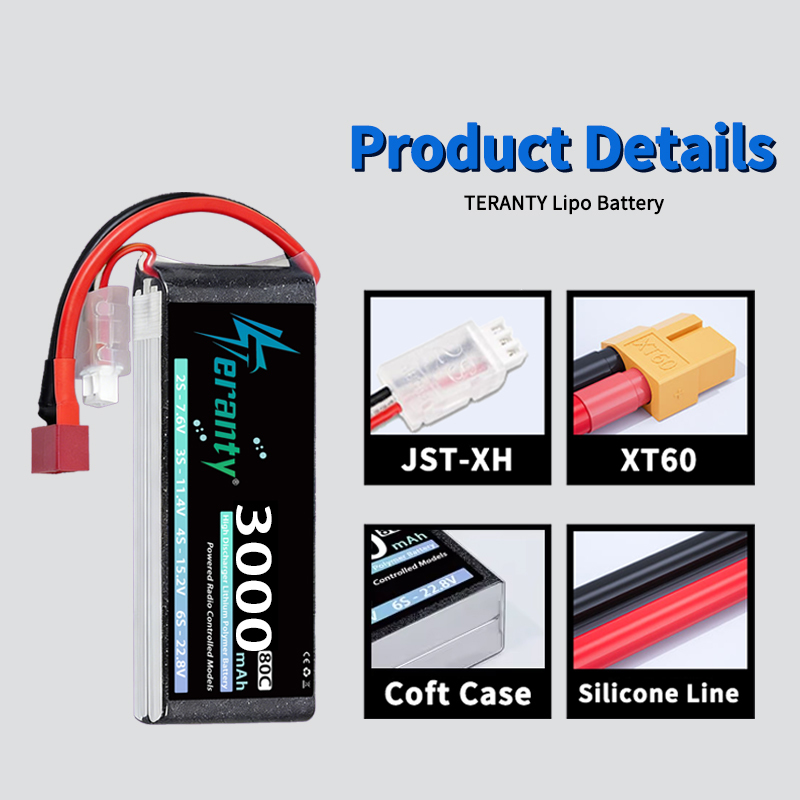 TERANTY 2S 3000mAh Lipo Batter - огляд і ціна Drone Lipo Battery