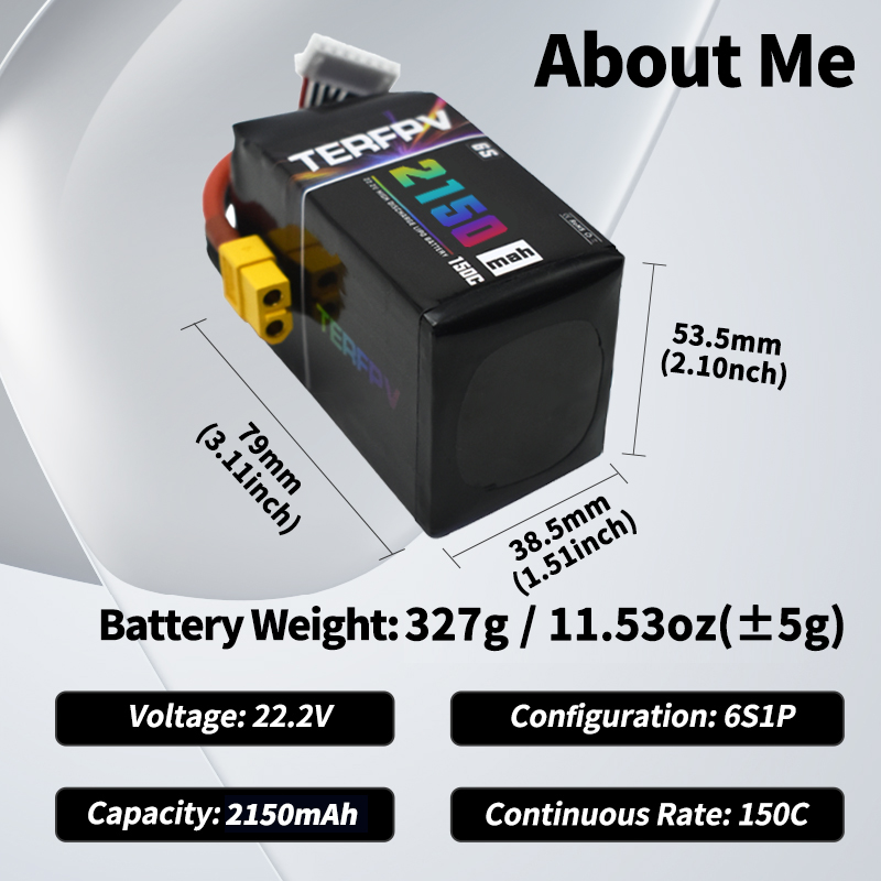 TERFPV Lipo Battery 6S 22.2V 1 - огляд і ціна Drone Lipo Battery