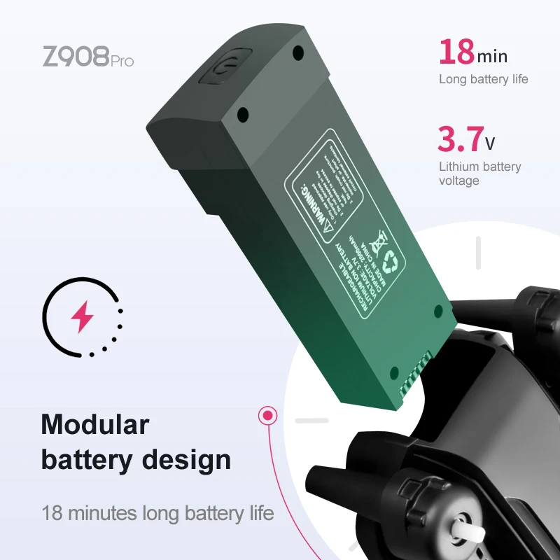 Z908 Pro Max Dron Battery 3.7V - огляд і ціна Drone Rc Pro