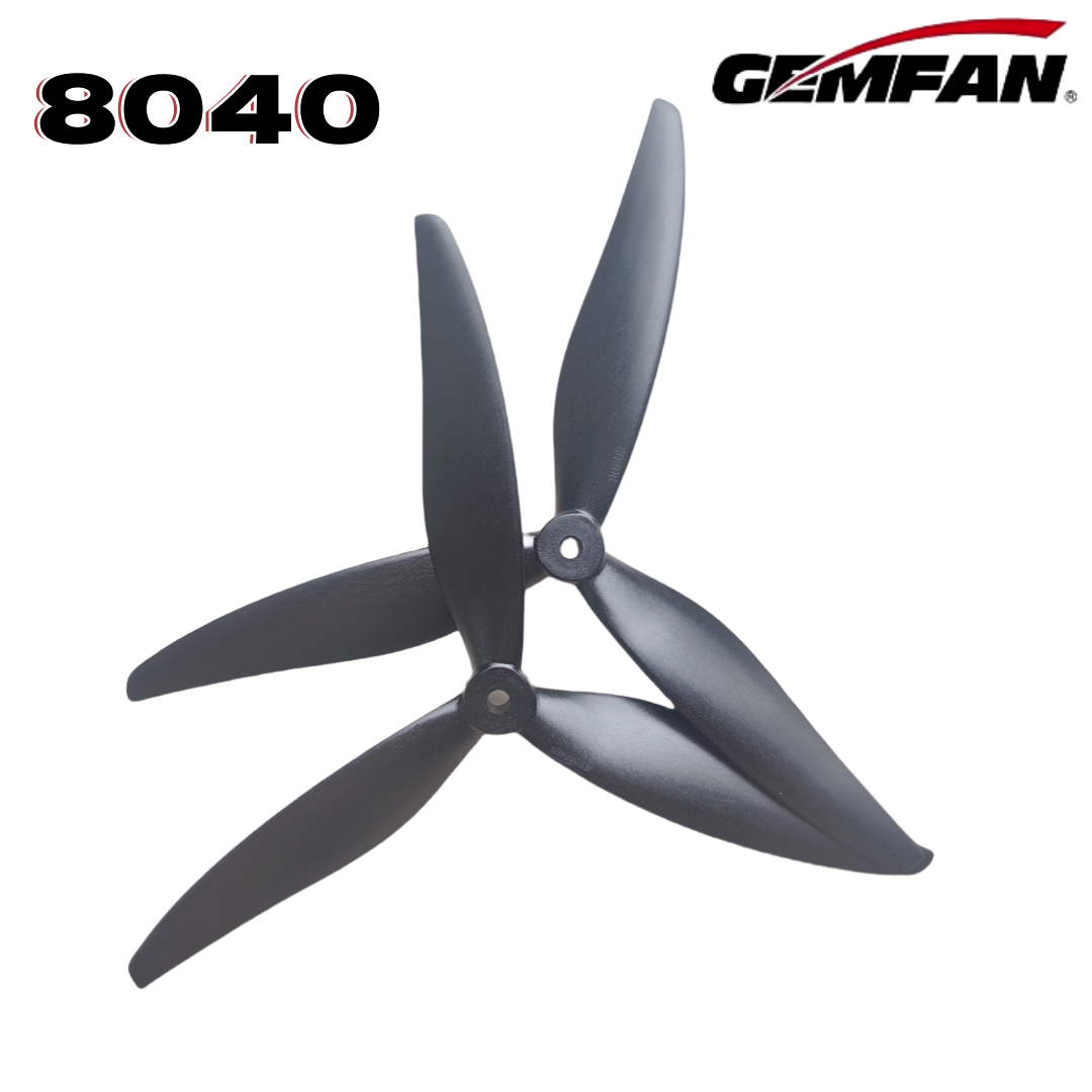 Gemfan 8040 8X4X3 3-blade 8-in - огляд і ціна Drone Rc Parts
