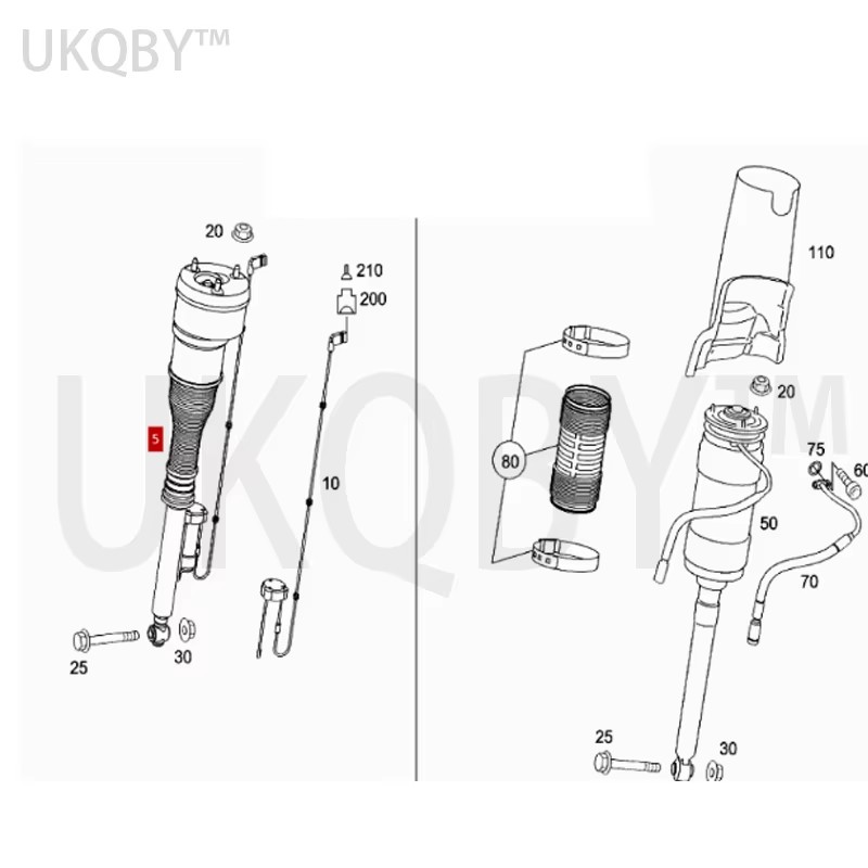 A2213205613 A2213205513 Suspen - огляд і ціна Rc Suspension Arm