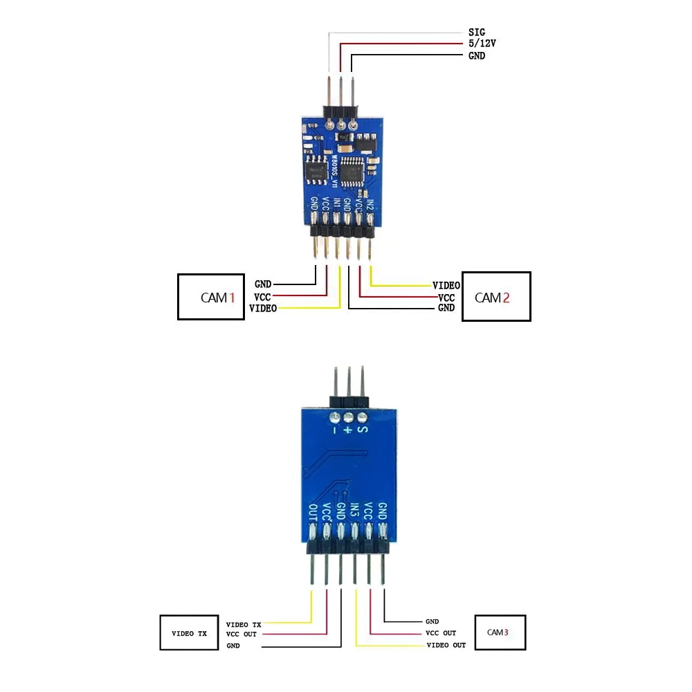 5.8G 3 Channel Video Switcher  - огляд і ціна - Remote Control (Rc) Drone