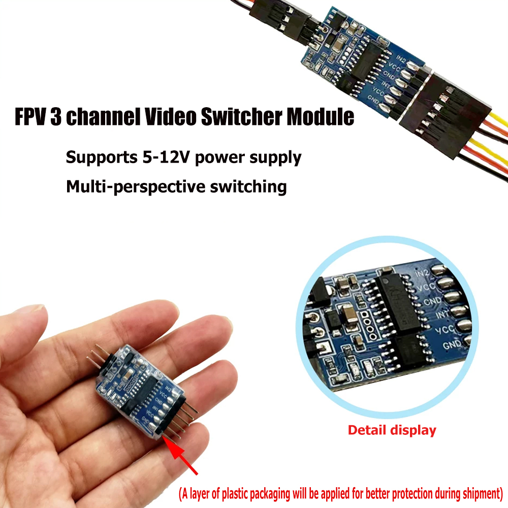 5.8G 3 Channel Video Switcher  - огляд і ціна - Remote Control (Rc) Drone