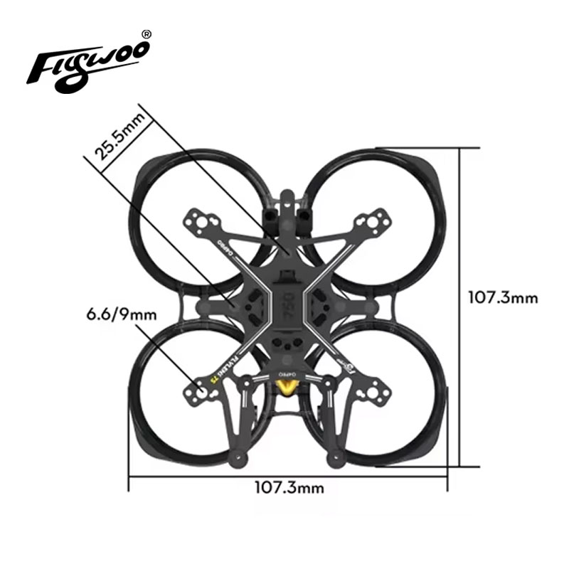 Flywoo Flylens 75 Frame Kit 1. - огляд і ціна Quadcopter Frame