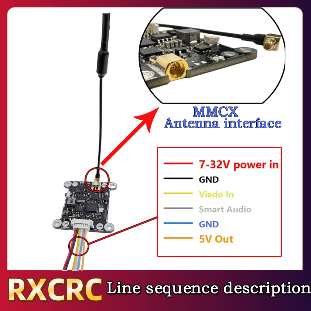 RXCRC 5.8G Module 48CH 1.6W VT - огляд і ціна - Remote Control (Rc) Drone