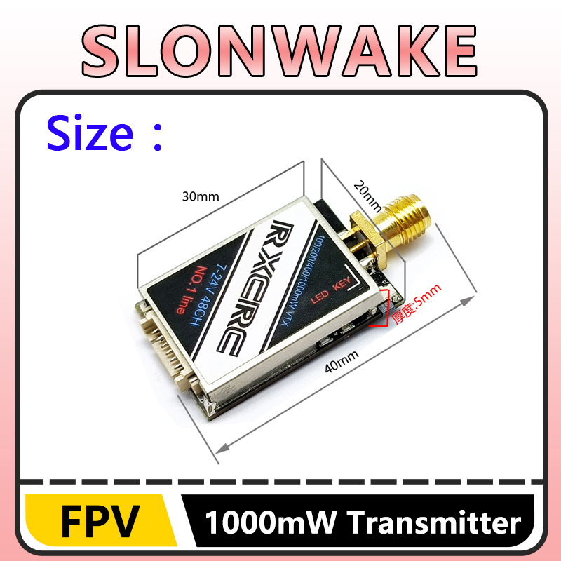 SLONWAKE  5.8G 48CH 1W VTX 100 - огляд і ціна - Remote Control (Rc) Drone