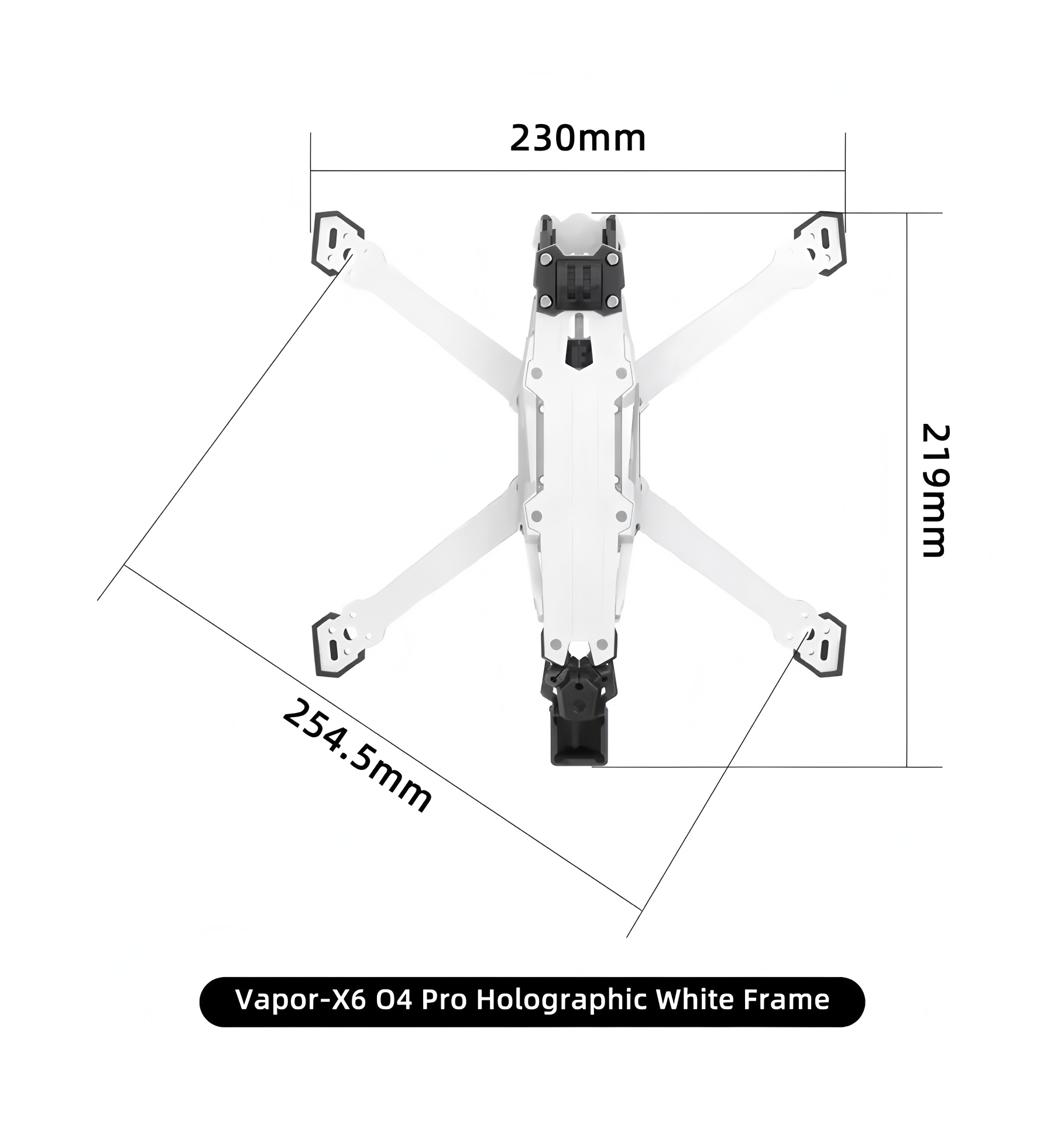 GEPRC Vapor D5/x5/x6 O4 Pro Fr - огляд і ціна Quadcopter Frame