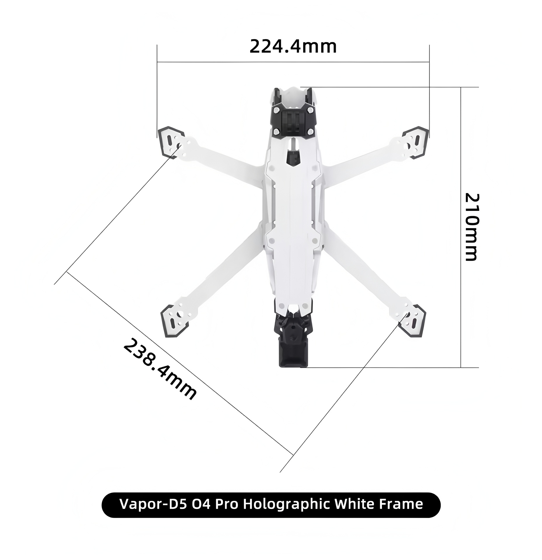 GEPRC Vapor D5/x5/x6 O4 Pro Fr - огляд і ціна Quadcopter Frame