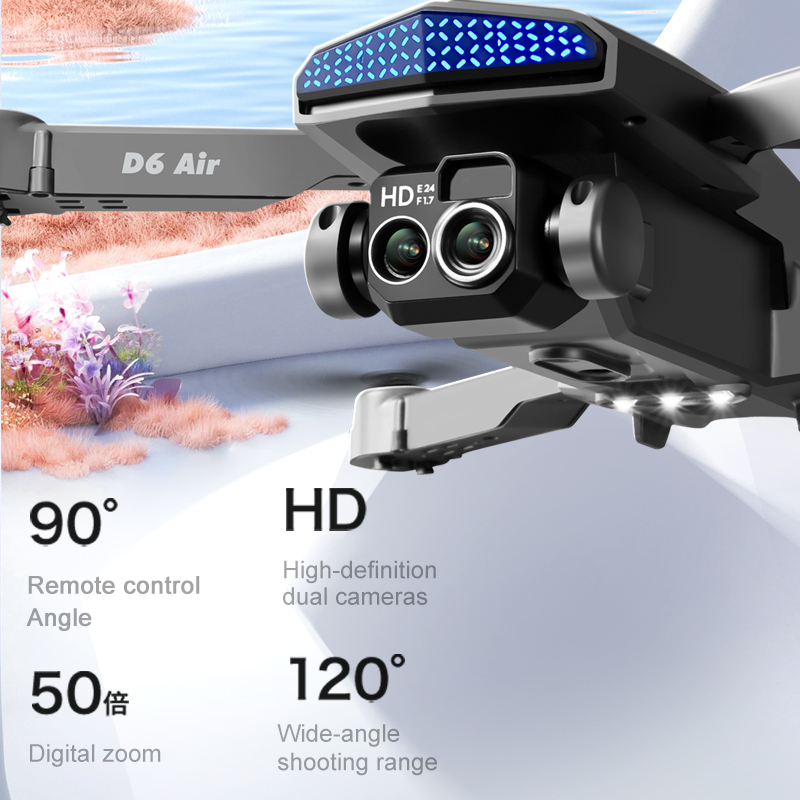 D6 Air Smart Camera Drone Fold - огляд і ціна Drone Smart Rc Foldable