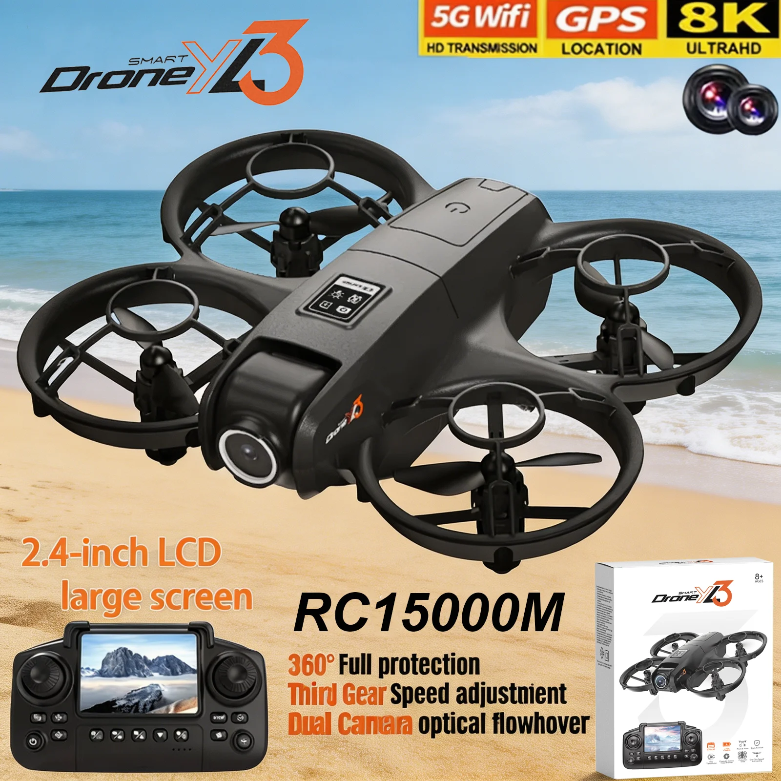 New YL3 RC Drone 8K 1080P Wide - огляд і ціна Drone Rc Pro
