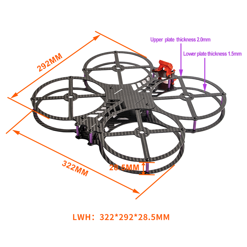 NEW 5 inch AOS Cine O5 EVO V1. - огляд і ціна Drone Frame 5 Inch